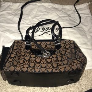EUC brown and black Brighton purse